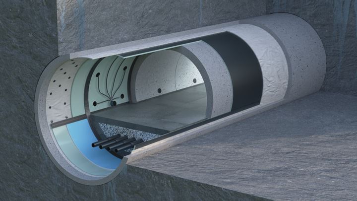 Enkelt / dubbelt barriärsystem - Minerad tunnel